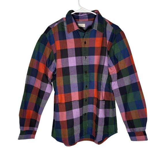 AYR Other - AYR The Dive Long Sleeve Button Down Shirt Men's Size Small Disco Plaid NWOT!